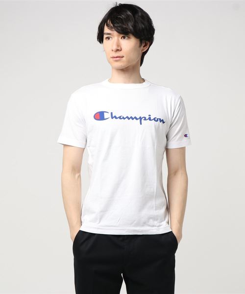Champion（チャンピオン）の「チャンピオンT-SHIRT（Tシャツ/カットソー・メンズ・ホワイト/ブラック/ダークグリーン/ネイビー/エメラルド・S/M/L/XL/XXL）」の2枚目の写真
