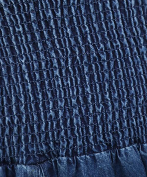 Web 一部店舗限定 Web 一部店舗限定 セール Supreme Supreme ワンピース Lala シャーリングデニムワンピース ワンピース Supreme La La シュープリームララ のファッション 本日特価メーカー直販 ワンピース