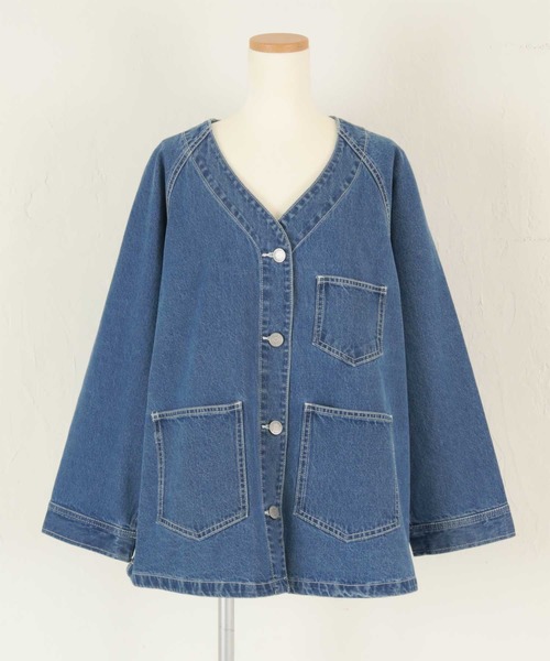 極美品 Christian Dior ヴィンテージ Vネックノーカラージャ