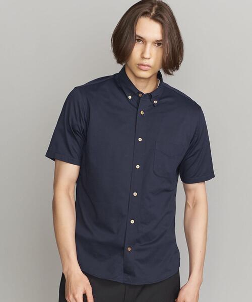 【新品】BEAUTYu0026YOUTH ネイビー ボタンダウンシャツ