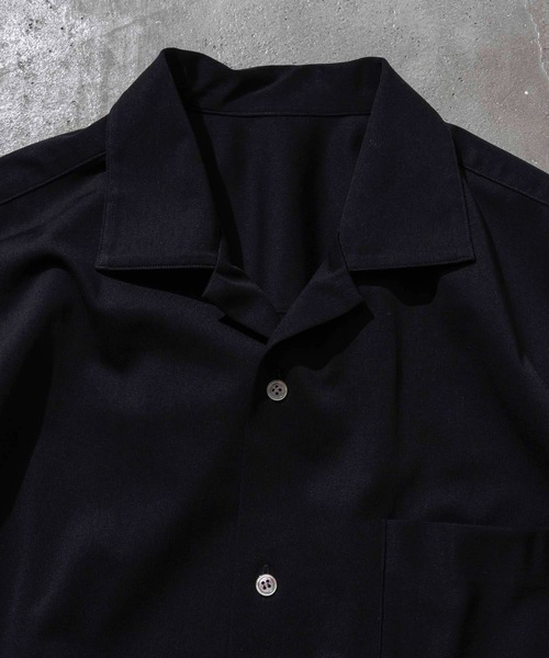 MAISON SPECIAL(メゾンスペシャル)の「《ユニセックスアイテム》トリアセコットンオーバーサイズオープンカラーカットシャツ 【MAISON SPECIAL/メゾンスペシャル】(シャツ/ブラウス・メンズ・ブラック/オレンジ/アイボリー・44/46)」の4枚目の写真