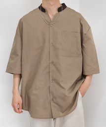 kutir | 襟配色変形バンドカラーシャツ(シャツ/ブラウス)