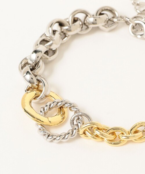 Ray BEAMS(レイビームス)の「ミックス チェーン ブレスレット(ブレスレット・レディース・その他・ONE SIZE)」の11枚目の写真