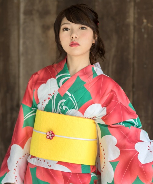 kimonomachi（キモノマチ）の「レディース 浴衣帯 兵児帯 日本製 KIMONOMACHI オリジナル　ビビットカラー（浴衣・レディース・パープル/レッド/イエロー/ブルー/グリーン・FREE）」の9枚目の写真