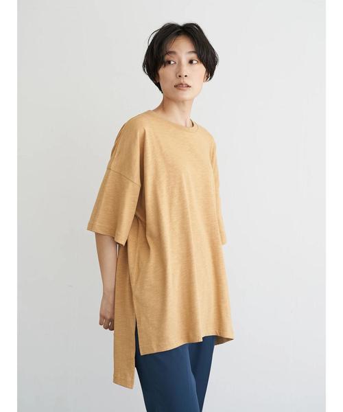 AMERICAN HOLIC(アメリカンホリック)の「サイドスリットカットチュニック1 *(Tシャツ/カットソー・レディース・その他7/グレイッシュベージュ/キャメル/オフホワイト・FREE)」の16枚目の写真