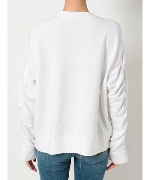 GYDA(ジェイダ)の「sleeveギャザードッキングスウェットTOPS(スウェット・レディース・チャコールグレー/オフホワイト/カーキ・FREE)」の17枚目の写真