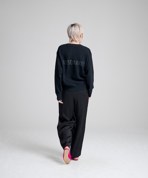NOISE MAKER(ノイズメーカー)の「Peacock pattern Wide pants/クジャク柄ジャガード織ワイドパンツ(その他パンツ・レディース・ブラック/レッド・36/38)」の15枚目の写真