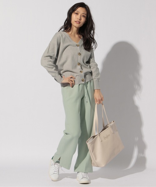BAYFLOW（ベイフロー）の「3WAYカシミアコンVプルオーバー（ニット/セーター・レディース・ネイビー/グレー/オフホワイト/ピンク/ブルー/グリーン・FREE）」の7枚目の写真