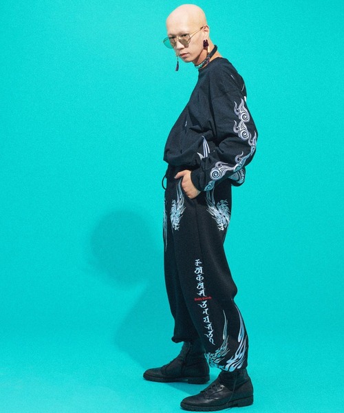 galfy ガルフィー　初代卍　黒　ブラック　XL パンツ GALFY ＼夏SALE 8/17まで／ガルフィー 病みに争いしサイバー