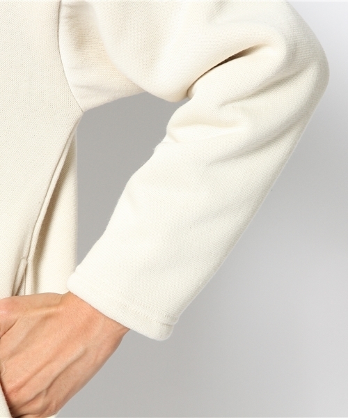 DISCOAT（ディスコート）の「【Discoat】裏ボアビッグフードパーカー（パーカー・レディース・クリーム/グレー/ネイビー・ﾌﾘ-）」の4枚目の写真