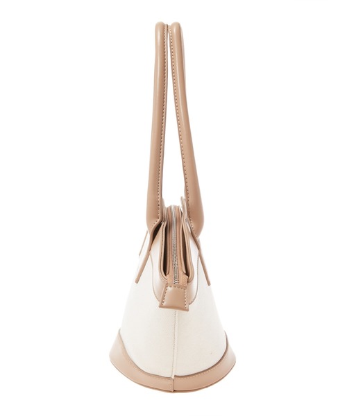 fifth（フィフス）の「キャンバス地トライアングルハンドバッグ（ハンドバッグ・レディース・ブラック/ベージュ・FREE）」の5枚目の写真