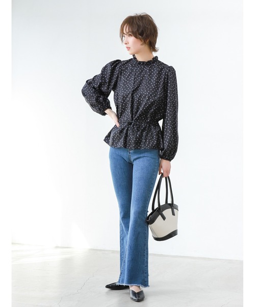 fifth（フィフス）の「キャンバス地トライアングルハンドバッグ（ハンドバッグ・レディース・ブラック/ベージュ・FREE）」の13枚目の写真