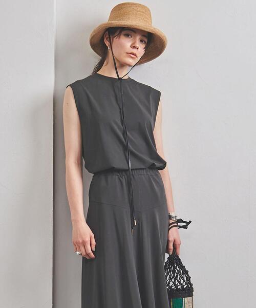 UNITED ARROWS（ユナイテッドアローズ）の「UGCC T/C ノースリーブ カットソー◆（Tシャツ/カットソー・レディース・ベージュ/ダークグレー・FREE）」の2枚目の写真