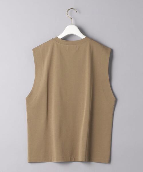 UNITED ARROWS（ユナイテッドアローズ）の「UGCC T/C ノースリーブ カットソー◆（Tシャツ/カットソー・レディース・ベージュ/ダークグレー・FREE）」の8枚目の写真