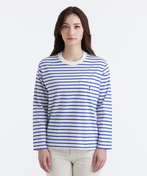 MACKINTOSH PHILOSOPHY(マッキントッシュ フィロソフィー)の「【BUCKINGHAM BEAR】クルーネックロングスリーブ(Tシャツ/カットソー・レディース・レッド/ベージュ系その他/ダークネイビー/グリーン/ネイビー・38)」の11枚目の写真