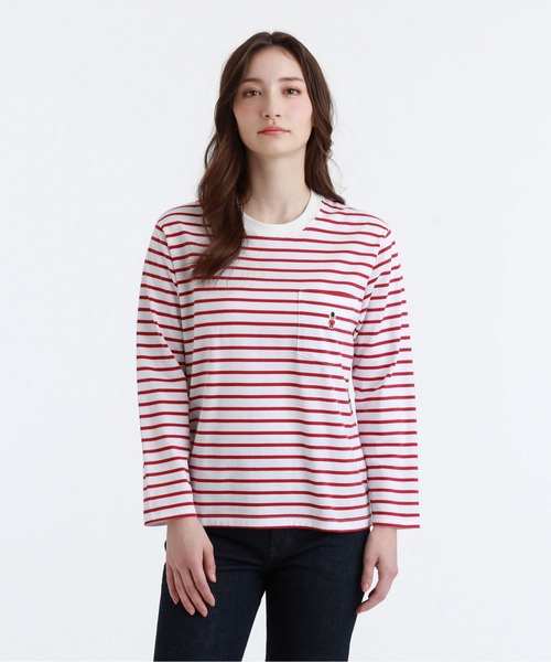 MACKINTOSH PHILOSOPHY(マッキントッシュ フィロソフィー)の「【BUCKINGHAM BEAR】クルーネックロングスリーブ(Tシャツ/カットソー・レディース・レッド/ベージュ系その他/ダークネイビー/グリーン/ネイビー・38)」の5枚目の写真