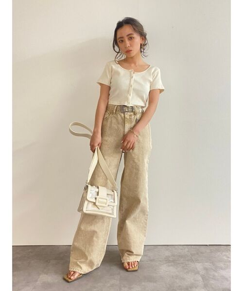 EVRIS（エヴリス）の「3WAYクリアショルダーBAG（ショルダーバッグ・レディース・アイボリー/イエロー/ブラック/ブラウン・FREE）」の9枚目の写真