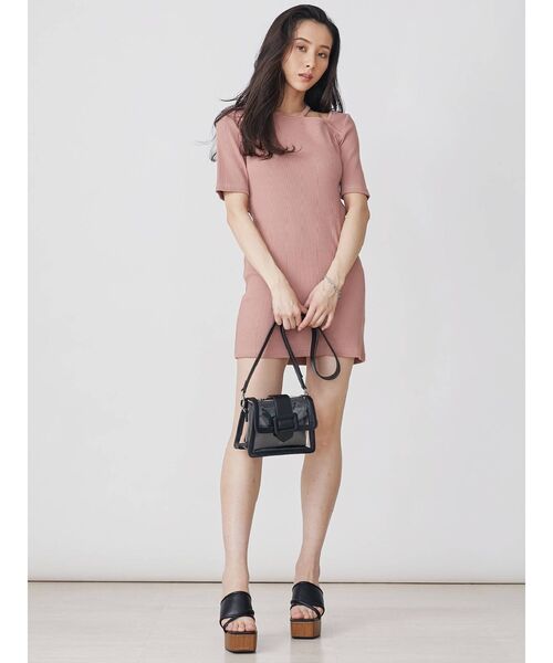 EVRIS（エヴリス）の「3WAYクリアショルダーBAG（ショルダーバッグ・レディース・アイボリー/イエロー/ブラック/ブラウン・FREE）」の7枚目の写真