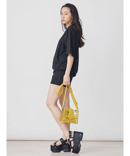 EVRIS（エヴリス）の「3WAYクリアショルダーBAG（ショルダーバッグ・レディース・アイボリー/イエロー/ブラック/ブラウン・FREE）」の12枚目の写真