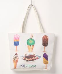 GGD | キャンバス地プリントトートバッグ(トートバッグ)