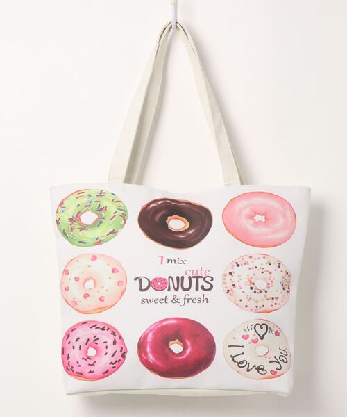 GGD（ジージーディー）の「キャンバス地プリントトートバッグ（トートバッグ・レディース・A/B/C/D・FREE）」の3枚目の写真