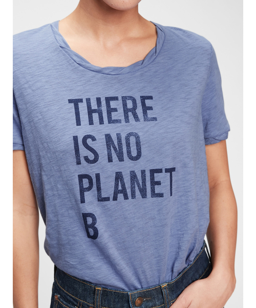 GAP（ギャップ）の「ジェネレーション・グッド  グラフィック Tシャツ（Tシャツ/カットソー・レディース・ライトブルー/ナチュラル/ホワイト/グリーン・XS/S/M/L/XL/XXS）」の5枚目の写真