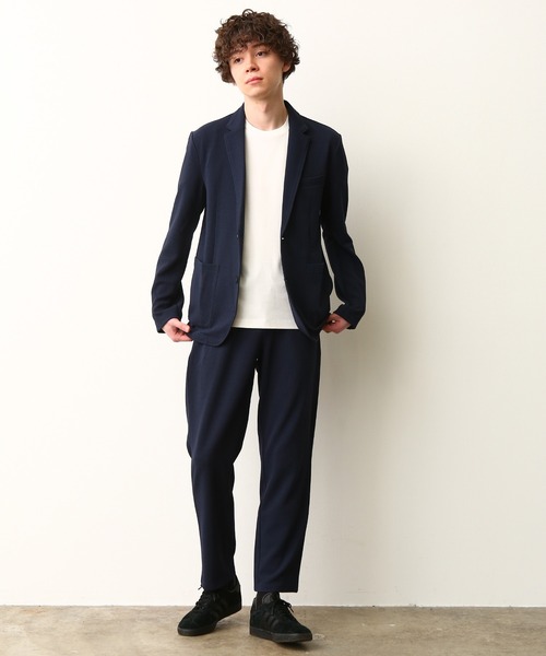 JUNRED（ジュンレッド）の「ウェーブワッフルイージーテーパードパンツ（その他パンツ・メンズ・ブラック/ネイビー・LL/M/L）」の12枚目の写真