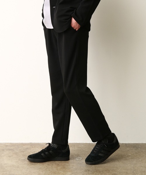 JUNRED（ジュンレッド）の「ウェーブワッフルイージーテーパードパンツ（その他パンツ・メンズ・ブラック/ネイビー・LL/M/L）」の3枚目の写真