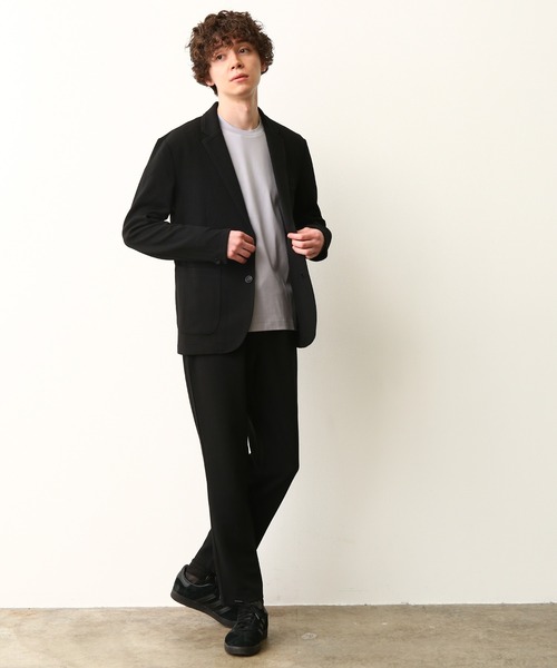 JUNRED（ジュンレッド）の「ウェーブワッフルイージーテーパードパンツ（その他パンツ・メンズ・ブラック/ネイビー・LL/M/L）」の9枚目の写真