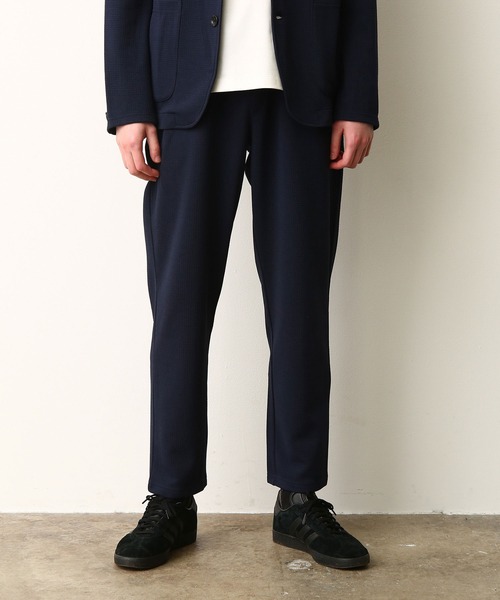 JUNRED（ジュンレッド）の「ウェーブワッフルイージーテーパードパンツ（その他パンツ・メンズ・ブラック/ネイビー・LL/M/L）」の5枚目の写真