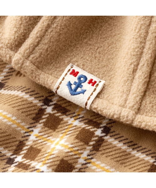 MIKI HOUSE（ミキハウス）の「ベビーマント（ポンチョ・キッズ・ベージュ/ネイビー/レッド・フリー(70-90cm)）」の5枚目の写真