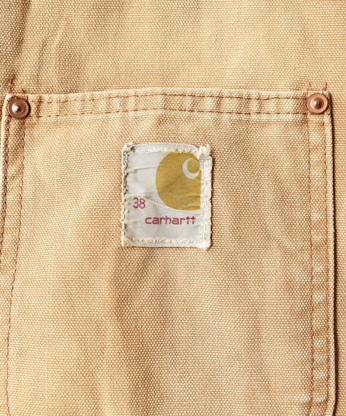 Carhartt（カーハート）の「【ヴィンテージ古着】Carhartt/カーハート ダック ミシガンチョアコート（カバーオール・メンズ・ベージュ・38）」の2枚目の写真