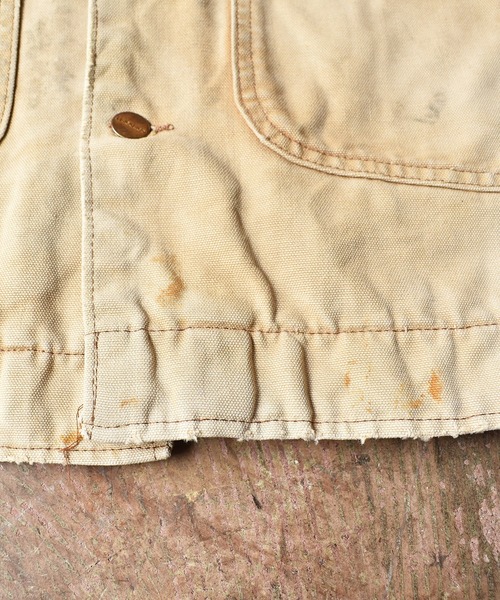 Carhartt（カーハート）の「【ヴィンテージ古着】Carhartt/カーハート ダック ミシガンチョアコート（カバーオール・メンズ・ベージュ・38）」の16枚目の写真