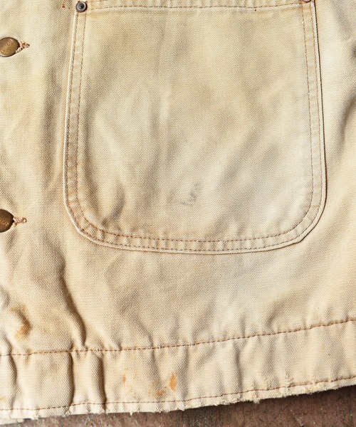 Carhartt（カーハート）の「【ヴィンテージ古着】Carhartt/カーハート ダック ミシガンチョアコート（カバーオール・メンズ・ベージュ・38）」の12枚目の写真