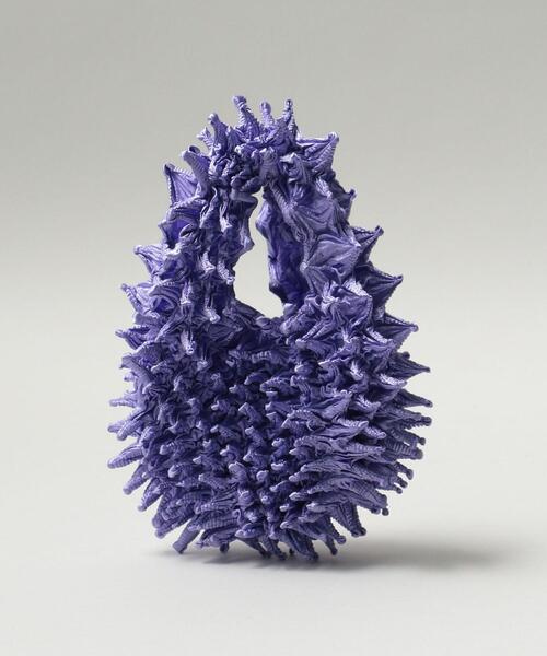 BUNZABURO（ブンザブロウ）の「BUNZABURObaiShibori BAG　§（エコバッグ/サブバッグ・レディース・ホワイト/オフホワイト/シルバー/ブラウン/ライトピンク/レッド/イエロー/ケリーグリーン/ターコイズブルー/パープル/グレー/ゴールド・FREE）」の8枚目の写真