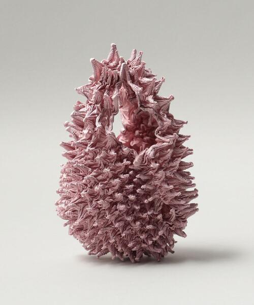 BUNZABURO（ブンザブロウ）の「BUNZABURObaiShibori BAG　§（エコバッグ/サブバッグ・レディース・ホワイト/オフホワイト/シルバー/ブラウン/ライトピンク/レッド/イエロー/ケリーグリーン/ターコイズブルー/パープル/グレー/ゴールド・FREE）」の10枚目の写真