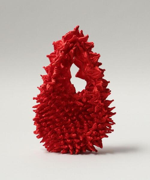 BUNZABURO（ブンザブロウ）の「BUNZABURObaiShibori BAG　§（エコバッグ/サブバッグ・レディース・ホワイト/オフホワイト/シルバー/ブラウン/ライトピンク/レッド/イエロー/ケリーグリーン/ターコイズブルー/パープル/グレー/ゴールド・FREE）」の11枚目の写真