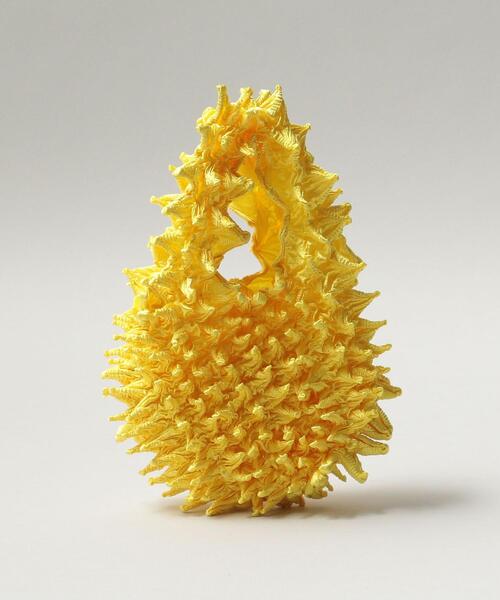 BUNZABURO（ブンザブロウ）の「BUNZABURObaiShibori BAG　§（エコバッグ/サブバッグ・レディース・ホワイト/オフホワイト/シルバー/ブラウン/ライトピンク/レッド/イエロー/ケリーグリーン/ターコイズブルー/パープル/グレー/ゴールド・FREE）」の9枚目の写真