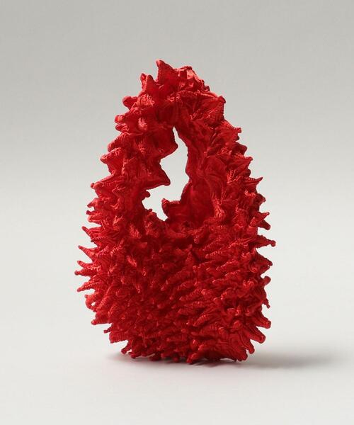 BUNZABURO（ブンザブロウ）の「BUNZABURObaiShibori BAG　§（エコバッグ/サブバッグ・レディース・ホワイト/オフホワイト/シルバー/ブラウン/ライトピンク/レッド/イエロー/ケリーグリーン/ターコイズブルー/パープル/グレー/ゴールド・FREE）」の14枚目の写真