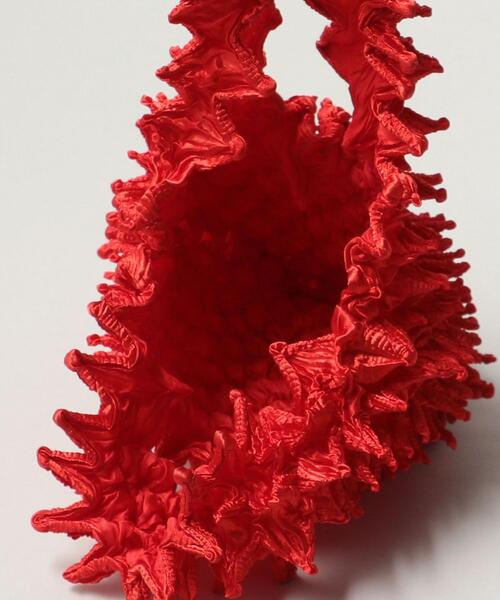 BUNZABURO（ブンザブロウ）の「BUNZABURObaiShibori BAG　§（エコバッグ/サブバッグ・レディース・ホワイト/オフホワイト/シルバー/ブラウン/ライトピンク/レッド/イエロー/ケリーグリーン/ターコイズブルー/パープル/グレー/ゴールド・FREE）」の15枚目の写真