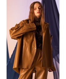 AULA AILA | エコレザーシャツ(シャツ/ブラウス)