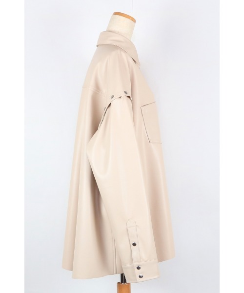 AULA AILA(アウラアイラ)の「オーバーサイズシャツ(シャツ/ブラウス・レディース・ブラック/ベージュ/グリーン/ライトベージュ・0)」の22枚目の写真