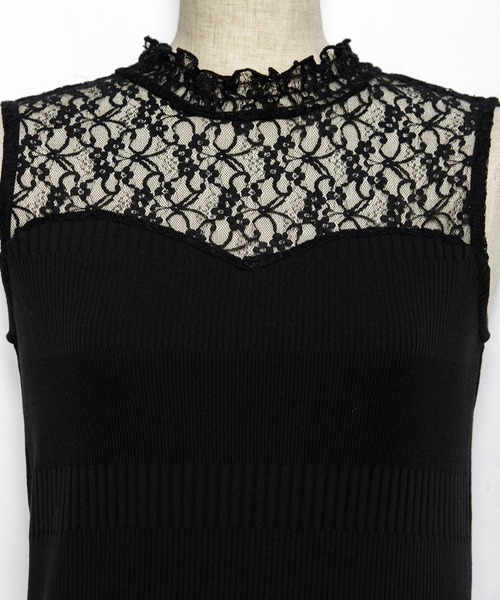 AS KNOW AS PINKY（アズノゥアズピンキー）の「ランダム☆ハイネックノースリーブ（タンクトップ・レディース・ブラック/オフホワイト・FREE）」の8枚目の写真