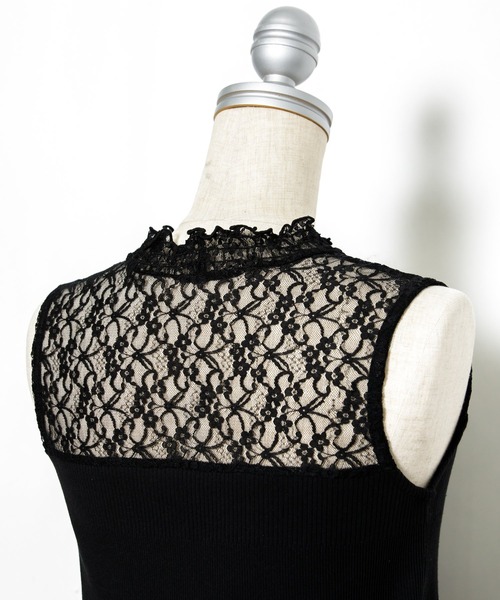 AS KNOW AS PINKY（アズノゥアズピンキー）の「ランダム☆ハイネックノースリーブ（タンクトップ・レディース・ブラック/オフホワイト・FREE）」の11枚目の写真