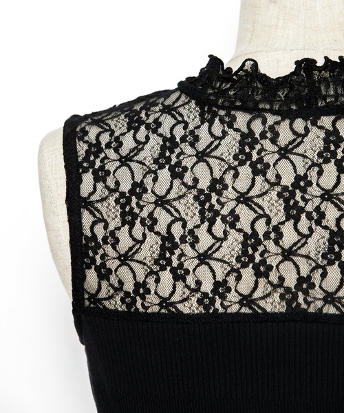 AS KNOW AS PINKY（アズノゥアズピンキー）の「ランダム☆ハイネックノースリーブ（タンクトップ・レディース・ブラック/オフホワイト・FREE）」の12枚目の写真