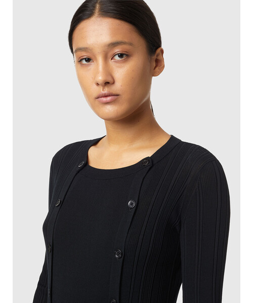 DIESEL（ディーゼル）の「レディース ドレス ワンピース リブ マキシ ボタンディテール（ワンピース・レディース・ブラック/レッド/カーキ・SMALL/MEDIUM/X-SMALL/LARGE）」の17枚目の写真