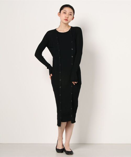 DIESEL（ディーゼル）の「レディース ドレス ワンピース リブ マキシ ボタンディテール（ワンピース・レディース・ブラック/レッド/カーキ・SMALL/MEDIUM/X-SMALL/LARGE）」の11枚目の写真