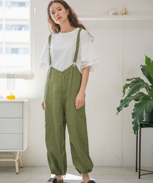 niko and...（ニコアンド）の「フリル袖レイヤープルオーバー（Tシャツ/カットソー・レディース・ブラック/オフホワイト/ブルー/ベージュ・MEDIUM/LARGE）」の19枚目の写真