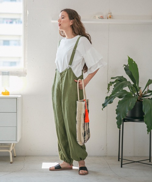 niko and...（ニコアンド）の「フリル袖レイヤープルオーバー（Tシャツ/カットソー・レディース・ブラック/オフホワイト/ブルー/ベージュ・MEDIUM/LARGE）」の10枚目の写真