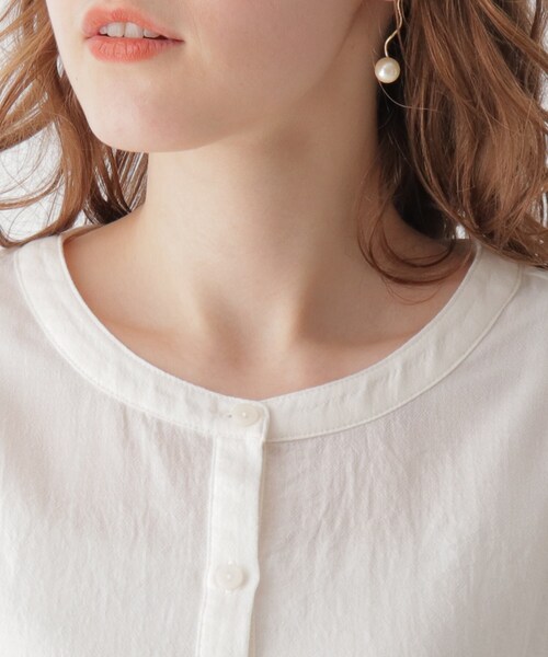 AG by aquagirl（エージーバイアクアガール）の「◆コットンティアードブラウス（シャツ/ブラウス・レディース・ブラック/オフホワイト/キャメル・38/36）」の10枚目の写真